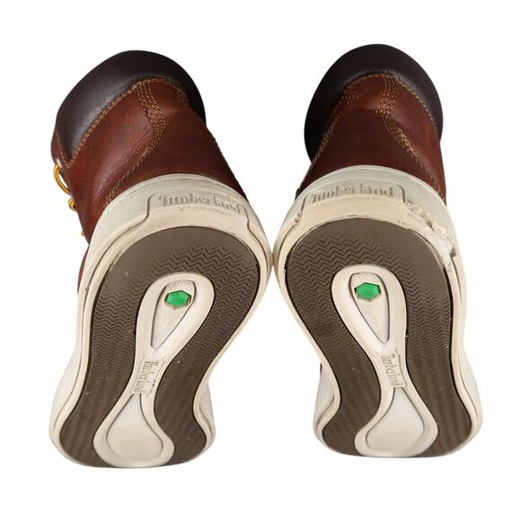 Timberland Shoes Womens 9 Londyn Ankle Sneaker Boot Lace Up Leather Brown 6" - Picture 11 of 13